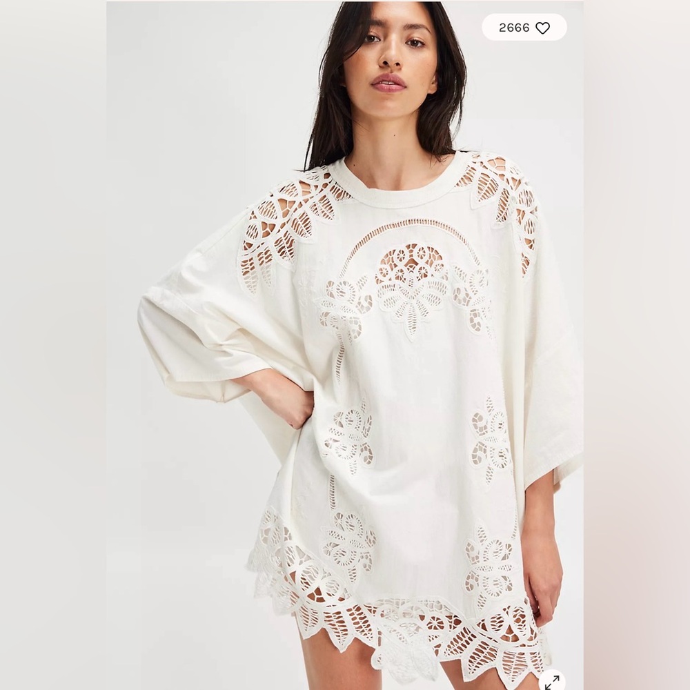 Free People Bailey Battenburg Dress